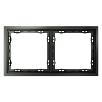 Рамка пластиковая VOLTUM S70 на 2 поста, (титан) VLS100206 