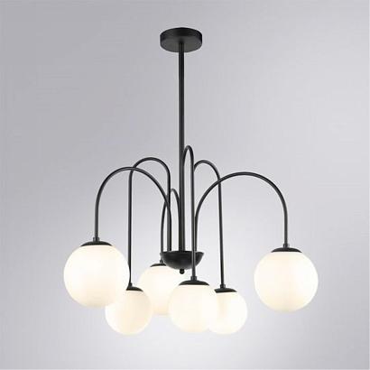 люстры подвесная люстра arte lamp mebsuta a1675lm-6bk, доставка по Казахстану 