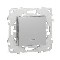 Переключатель одноклавишный с подсветкой Schneider Electric Unica New NU520330N 