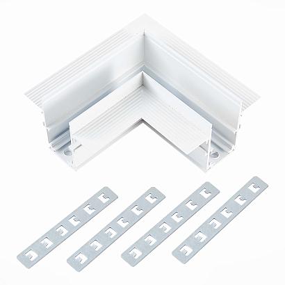 ST007.529.12 Угол-соединитель для встраиваемого магнитного шинопровода  ST-Luce Белый купить в Алматы svet.kz