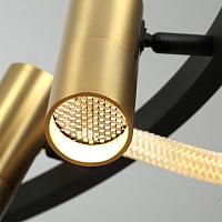 4397/55l hightech odl23 101 черный/античная бронза/черный/металл/канат подвесной св-к ip20 led 50w 2020лм 3000k corda, доставка по Казахстану 