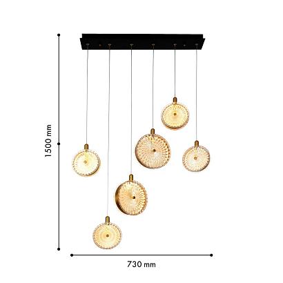 люстры подвесной светильник slik 4488-6p, доставка по Казахстану 