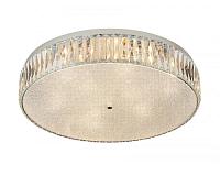 люстры newport 8240 8249/pl chrome , потолочный светильник, chrome clear glass d60*h12,5 cm e14 led 9*9w, доставка по Казахстану 