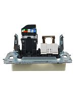 BRITE Роз. двойная RJ11+RJ45 кат.5E РК/Т12-БрКр беж. IEK 