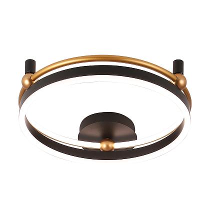 люстры светильник потолочный crystal lux fernando pl48w led black/gold crystal lux 0621/148, доставка по Казахстану 