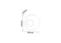 Настенный светильник SFERA-DBL, бел, 4Вт, 3000K, IP54, GW-A161-4-4-WH-WW