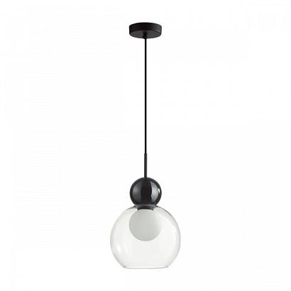 5021/1 modern odl23 293 черный/прозрачный/белый матовый металл/стекло подвес g9 led 5w blacky, доставка по Казахстану 