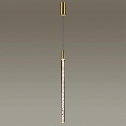 4369/5l hightech odl23 107 полированное золото/акрил с пузырьками подвесной св-к ip20 led 5w 200лм 3000k sparky, доставка по Казахстану 