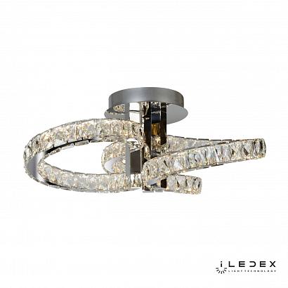 Потолочные Потолочный светильник iLedex Crystal Ice 16148/3 Хром, доставка по Казахстану 