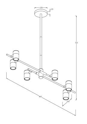 люстры подвесной светильник freya fr5201pl-06b, доставка по Казахстану 