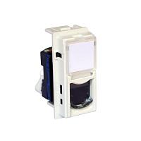 LIVING NOW. Розетка компьютерная RJ45 cat6 UTP 1 модуль.Цвет Белый. 