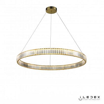 Подвесные Подвесной светильник iLedex WOODSTOCK  10920P/1-38W-3000K-D1000 GOLD&CLEAR iLedex 10920P/1-38W-3000K-D1000 GL-CL, доставка по Казахстану 