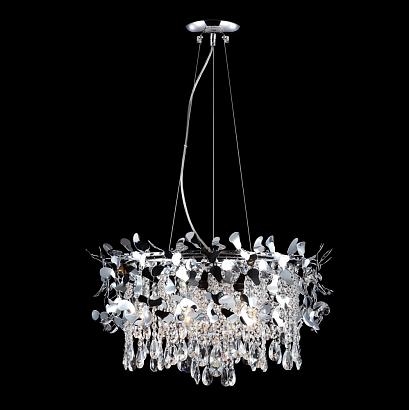 люстра crystal lux romeo sp6 chrome d600 crystal lux 2830/306, доставка по Казахстану 