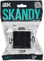 Дополнительная картинка SKANDY Выключ. 3-кл. 10А SK-V11Bl черн. IEK