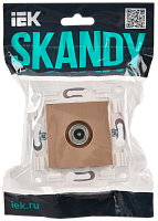Дополнительная картинка SKANDY Роз. TV проходная SK-A17Sa песоч. IEK