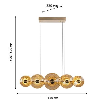 подвесной светильник whirlpool 4571-10p, доставка по Казахстану 