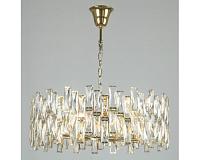 newport 10120 10123+5/c gold , люстра, gold clear crystal d63*h26 cm e14 8*40w, доставка по Казахстану 