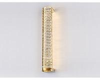 NEWPORT 8240 8241/A gold NEW , Бра, Gold Clear crystal L7,6*H52*Sp8,5 cm LED strip 10W 3100K 1100Lm