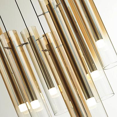люстры 5061/32lb pendant odl24 319 подвесной светильник led 7*4w 3000k shiny, доставка по Казахстану 
