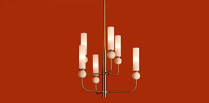 купить Люстра Freya FR5482CL-06BS1 Sunspot в Алматы, svet.kz, доставка по Казахстану 