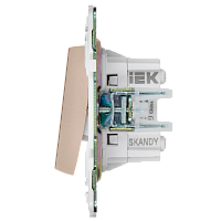 SKANDY Выключ. 2-кл. перекр. 10А SK-V06Sa песоч. IEK 