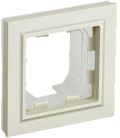 BRITE Рамка 1-мест. IP44 РУ-1-БрКр-44 беж. IEK 