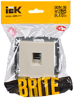 BRITE Роз. комп. RJ45 кат.5E РК10-БрКр беж. IEK 