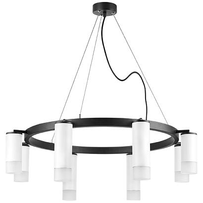 lr0188643641 подвесной светильник rullo 8х50w gu10 черный/белый (571018+214436-4+214486-4+202431-8), доставка по Казахстану 