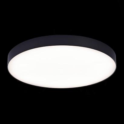 люстры st606.442.96 светильник потолочный черный led 1*96w 4000k 8 640lm ra>85 120° ip20 d600xh55 185-265v, доставка по Казахстану 