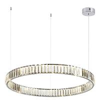 4930/45l l-vision odl24 000  хром/прозрачный металл/хрусталь люстра led 45w 4000k 5350лм vekia, доставка по Казахстану 