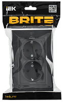 BRITE Роз. 2-я с з/к/ш пл 16А в сб. РСшПл12-3-БрГ граф. IEK 