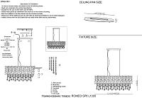 люстра crystal lux romeo sp8 chrome l1000 crystal lux 2830/308, доставка по Казахстану 