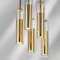 756052 люстра cilino 5х40w gu10 gold, доставка по Казахстану 