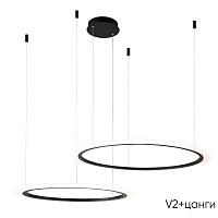 подвесной светильник crystal lux manzana sp53w led  black crystal lux 2340/302n, доставка по Казахстану 