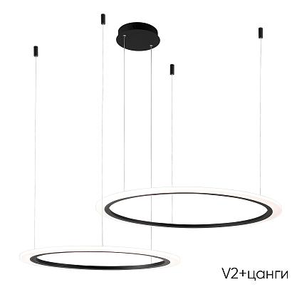 подвесной светильник crystal lux manzana sp53w led  black crystal lux 2340/302n, доставка по Казахстану 