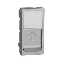 Лицевая панель RJ45 одиночная без коннектора Schneider Electric Unica Modular NU941030 