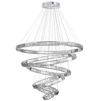 4930/260l l-vision odl24 000 хром/прозрачный металл/хрусталь люстра led 260w 4000k 30600лм vekia, доставка по Казахстану 