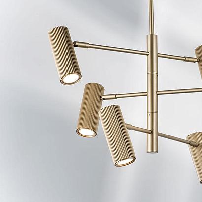 купить 718263 (MD2166-6A) Люстра ROMA 6х28W GU10 (led)  CHAMPAGNE GOLD (в комплекте) в Алматы, svet.kz, доставка по Казахстану 