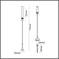 7020/4GB Odeon Light Ландшафтный светильник  CANNA (нужен драйвер 357781/357782)