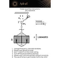 Дополнительная картинка Подвесной светильник Aployt Nela APL.746.03.05