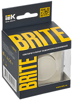 BRITE Светорег. пов-наж. 600Вт СС10-1-0-БрКр беж. IEK 