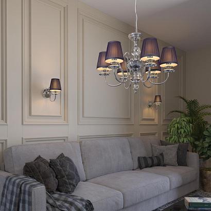 подвесная люстра odeon light mirella 4191/6, доставка по Казахстану 