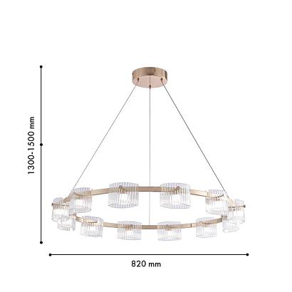 люстры подвесная люстра ori 4248-12p, доставка по Казахстану 