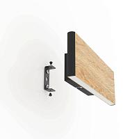 390127 Бра -настенный светильник- CLIMENE, LED, 2X4,2W, алюминий, дерево-коричневый, черный. Предназ