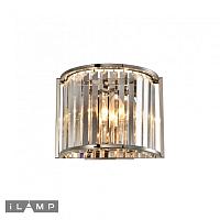 Дополнительная картинка Настенный светильник iLamp Qeens W2553-2 Nickel