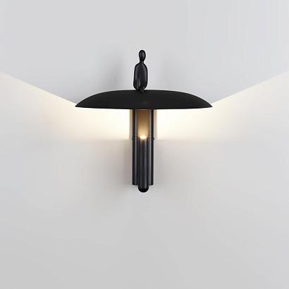 С 1 плафоном на стену 7024/7WL Odeon Light Настенный светильник SHADOW, доставка по Казахстану 