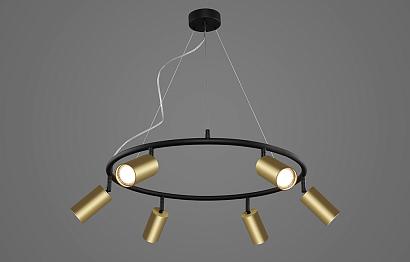 светильник подвесной crystal lux clt 015c6 d600 bl-go crystal lux 1400/250, доставка по Казахстану 