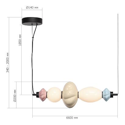 люстры sl6134.423.01 светильник подвесной st-luce florentini, доставка по Казахстану 
