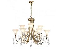 newport 4820 4829/c , люстра, french gold clear crystal matt white glass d87*h59/150 cm e14 9*60w, доставка по Казахстану 