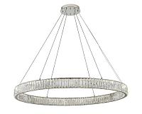 newport 8240 8240/100 chrome , подвесной светильник, chrome сlear crystal d100*h7,6/500 cm led 60w 3100k, доставка по Казахстану 